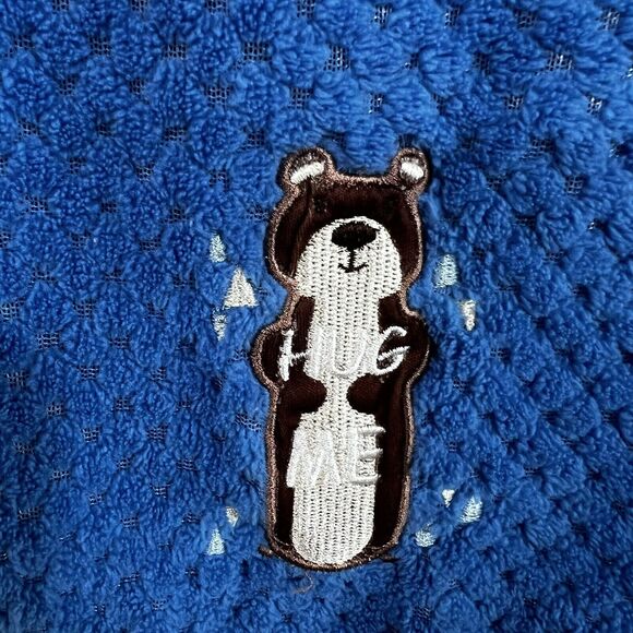 Zak & Zoey Baby Security Blanket Lovey Blue Bear “hug Me” - Picture 3 of 4